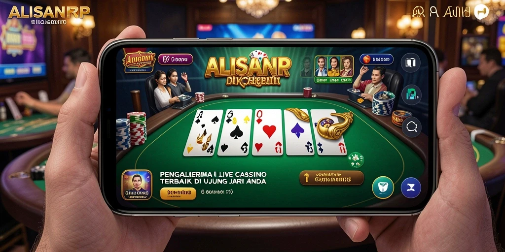 Tampilan antarmuka Live Casino ALISANRP yang memukau.