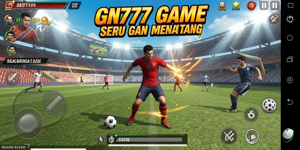 Tampilan gameplay seru dalam GN777 dengan aksi olahraga yang mendebarkan.