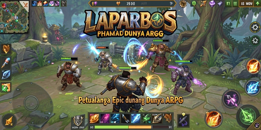 Tampilan gameplay menakjubkan dari LAPARBOS yang penuh aksi ARPG.