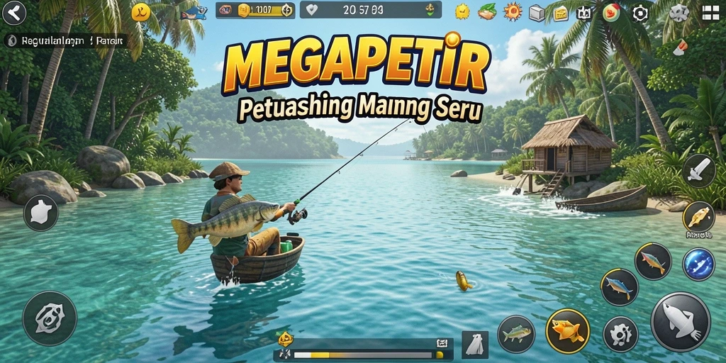 Tangkapan ikan yang berwarna-warni dalam MEGAPETIR