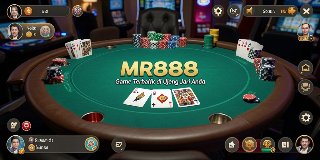 Tampilan game Poker yang menarik dan mendebarkan di MR888.