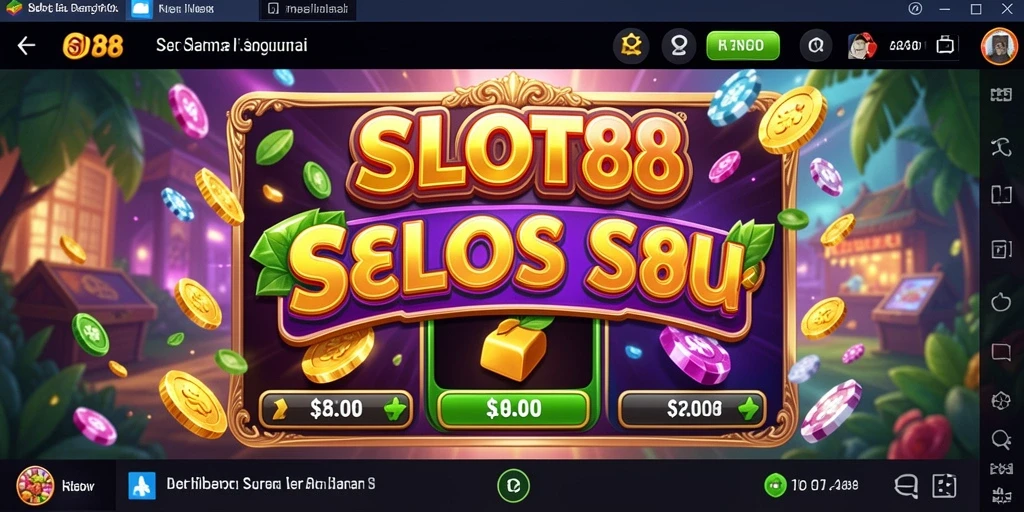 Tampilan gameplay menarik dari SLOT88 yang penuh warna.